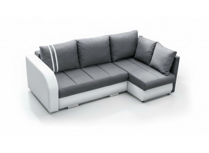 Canapé Schlofssofa Designer Canapé mat Schloffunktion + Betterkäsch Eckcanapé Couch NEI