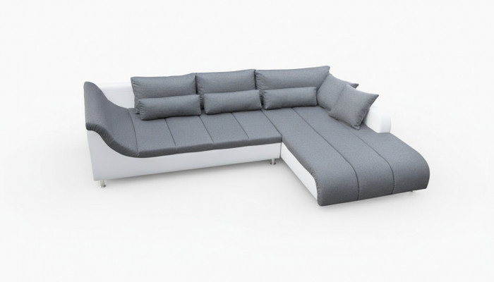 Designer Canapé Garnitur Eckcanapé Canapé Polster Eck Canapéen Textil Wunnwelt