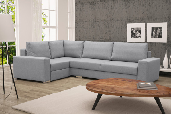 Canapé Schlofzofa Designer Canapé mat Schloffunktion Bettkëscht Eckcanapé Couch / NEI