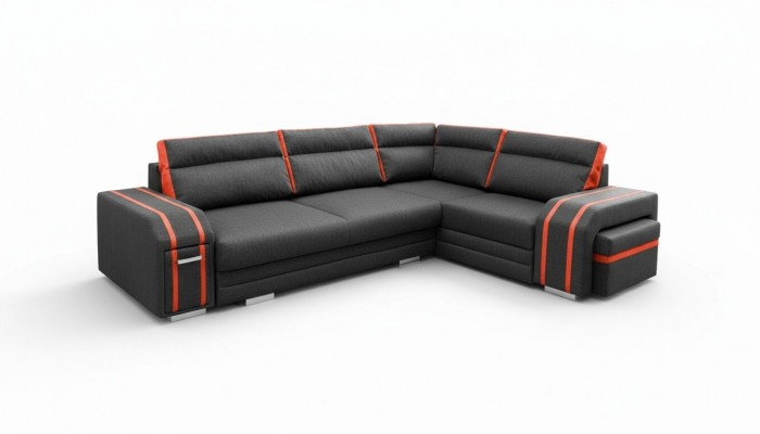Canapé Schlofcanapé Designer Canapé mat Bettfunktion - Bettkëscht Eckcanapé Couch Canapéen