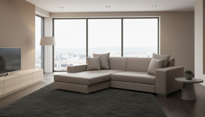 Canapé Schlofcanapé Designer Canapéen mat Schloffunktioun Eckcanapé Couch NEI + Bettschaf
