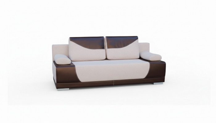 Schloofcouch Klappcouch 3-Sëtzer Schloffunktioun + Bettkësch Designer Couch Sofa
