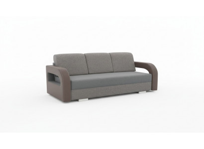 Schlofmouf Klappcouch 3-Sëtzer Schloffunktion + Bettkëscht Canapé Design Sofa