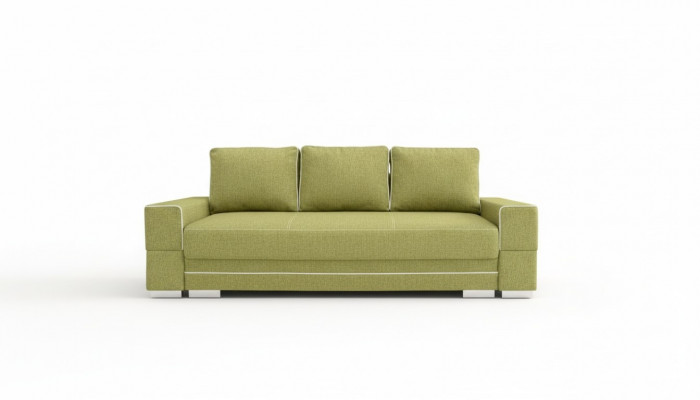 Schlofzofa Klappcouch 3-Sëtzer Schloffunktion + Bettkëschte Couch Sofa Klappsofa