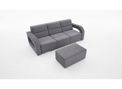 Schlofcanapé Klappcouchen 3-Sëtzer Schloffunktion + Bettkëscht Canapé Sofa Klappcanapé
