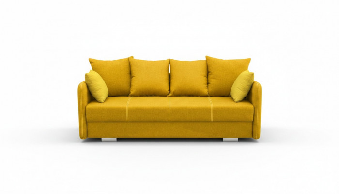 Schlofcanapé Klappcouch 3-Sëtzer Schlaffunktion + Bettkëschte Canapé Sofa Klappcanapé