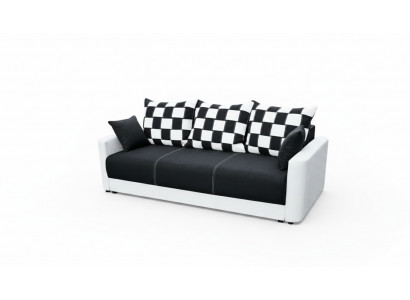Schlofsofa 3-Sëtzer mat Schloffunktion an Bettkëscht - Komfortabelt Klappsofa