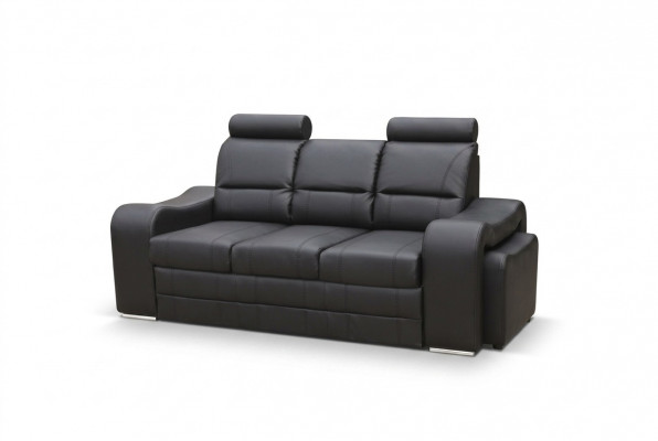 Schlofssofa Klappcouch 3-Sëtzer Schloffonktioun + Bettkëscht Couch Sofa Klappsofa