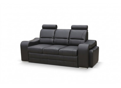 Schlofssofa Klappcouch 3-Sëtzer Schloffonktioun + Bettkëscht Couch Sofa Klappsofa