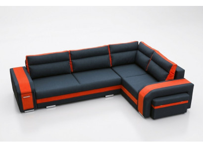 Canapé Schlofcanapé Designer Canapé mat Schloffunktion + Bettschaf Eckcanapé Sofabett (Nei)