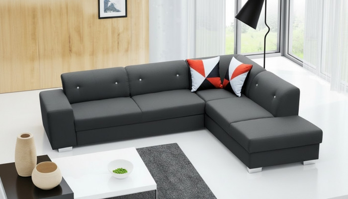 Sofa Schlofschofa Designer Sofa mat Schlofffunktioun + Betterkësch Ecksofa Couch NEI