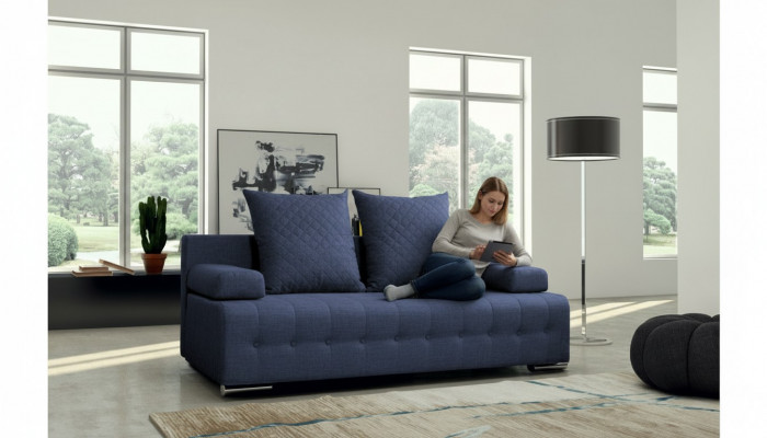 Chesterfield Sofa Couch Lieder Designer Textil Sitze Këssen Garnitur Design