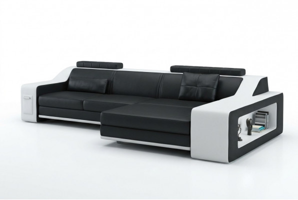Exklusive Wunnkomfort: Gitt Ärem Doheem e Luxus-L-Sofa.