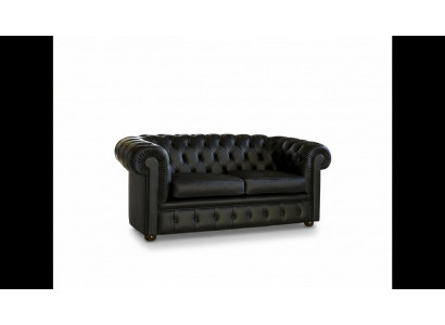 Chesterfield Sofa Couch Polstersofa Klassesch 2-Sëtzer Sëtz Lieder Schaffhuet.