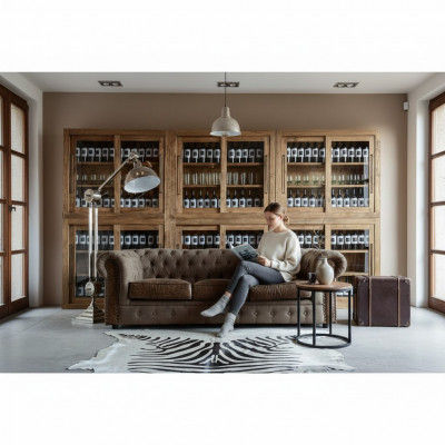 Sofagarnitur Polstersofa Couch Sofa Klassik Chesterfield 3-Sëtzer Set Nei NAPOLI IV