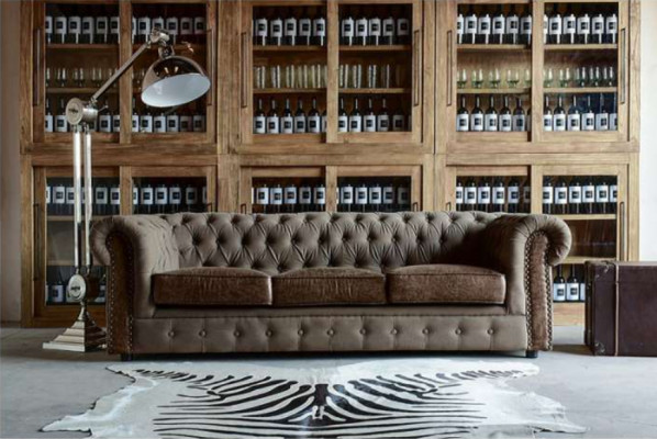 Sofagarnitur Polstersofa Couch Sofa Klassik Chesterfield 3-Sëtzer Set Nei NAPOLI IV