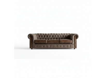 Sofagarnitur Polstersofa Couch Sofa Klassik Chesterfield 3-Sëtzer Set Nei NAPOLI IV