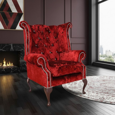 Ohrensessel Chesterfield Fauteuil Sëtz Club Lounge Fernseh Sofa Relaxfauteuil Nei