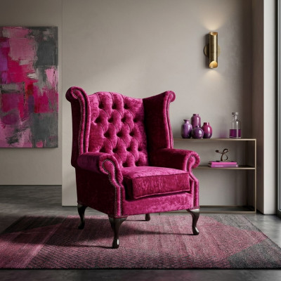 Héichwäerteche Chesterfield Fauteuil Sëtz Club Lounge Fernseh Sofarelaxsëtz Nei
