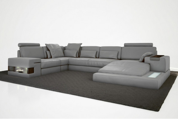 Lieder Design Sofa Canapé Polster Ecksofa Garnitur Wunnlandschaft Ecksofa XXL ECKE
