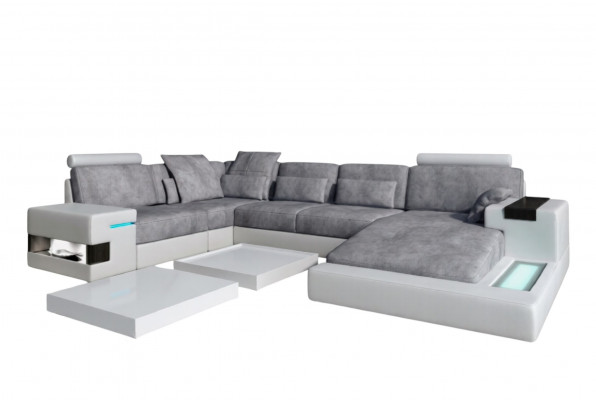 Ledercanapé Polster Eckcouch Garnitur Wunnlandschaft Ledercanapé Design Canapé Nei