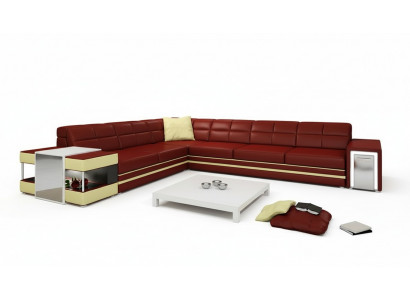 Designersofa Ecksofa Canapé Liederpolster Sëtz Eck Garnitur +Lucht Nei PH3026