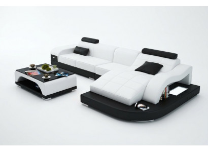 Ecksofa Couch Polster Eckgarnitur Wohnlandschaft Eckcouch Design Sofa PHM3375