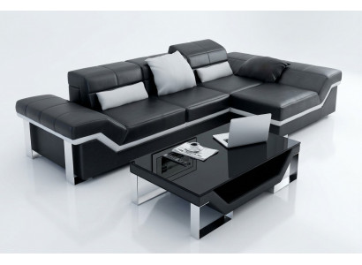 Liederkanapé Sofa Canapé Wunnlanschaft Ecksofa Garnitur Dekor Modernen Design