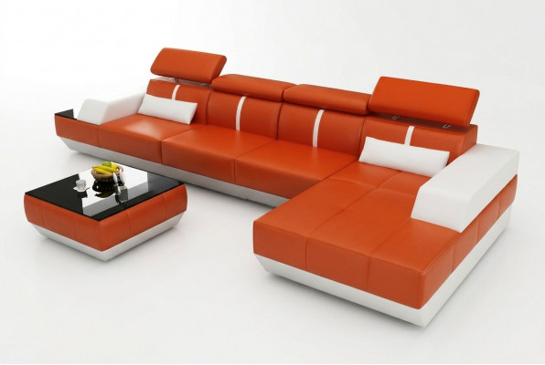 Lieder Canapé L-Form Couch Wunnlandschaft Eckcanapé Garnitur Design Modern Canapé K5015B