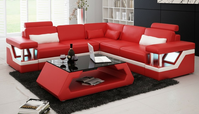 Liederkanapé Couch Wunnlandschaft Eck Modern Dekor Ecksofa Design Garnitur