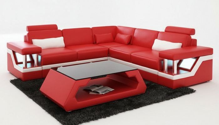 Liederkanapé Couch Wunnlandschaft Eck Modern Dekor Ecksofa Design Garnitur