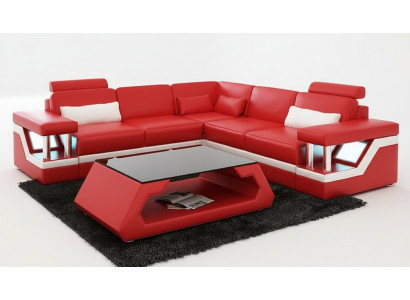 Liederkanapé Couch Wunnlandschaft Eck Modern Dekor Ecksofa Design Garnitur