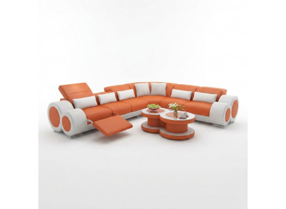 Ledercouch Couch Wunnlandschaft Sofa Modern Eck Ecksofa Design Garnitur