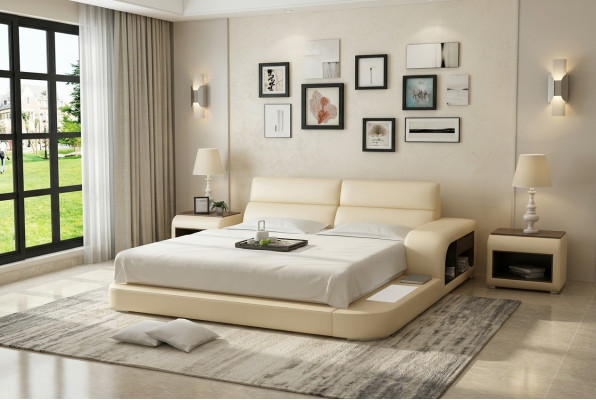 Designer Bett Polsterbett Luxusbett Duebelbett Ehebett Better 140/160/180 LB8805
