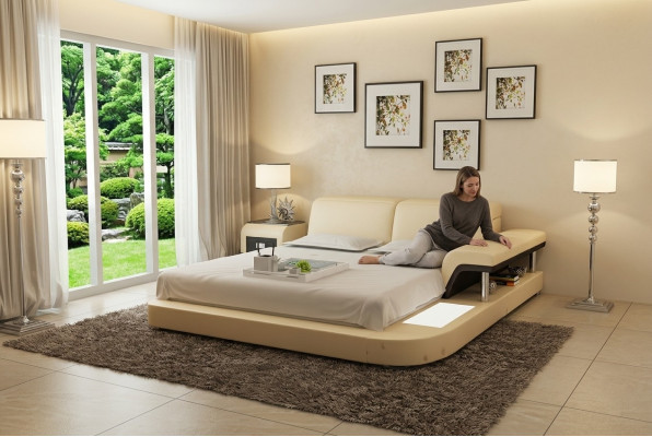 Designer Bett Polsterbett Luxusbett Duebelbett Ehebett Better 140/160/180 cm