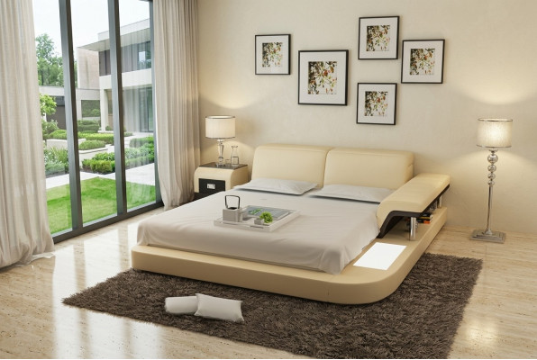 Designer Bett Polsterbett Luxusbett Duebelbett Ehebett Better 140/160/180 cm