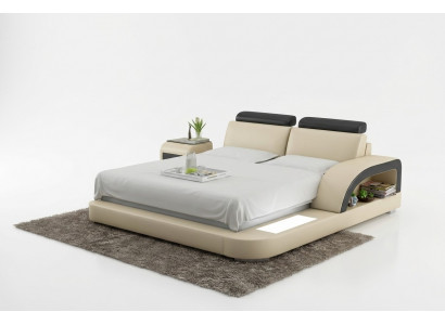 Luxus Bett Beliichtung Liederbett Better Canapé Grouss Hochzäitskoppel Polster 140/160/180 cm