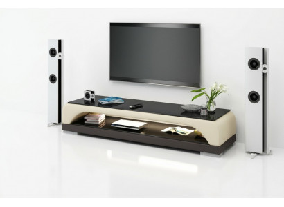RTV TV Säitendësch Lieder Glas Dësch Fernseh Schaf Dësch Designer Dekor