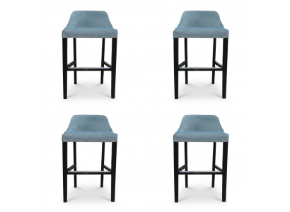 4x Design Chesterfield Barhocker Héichstull Set Gepolstert Stiller Garnitur
