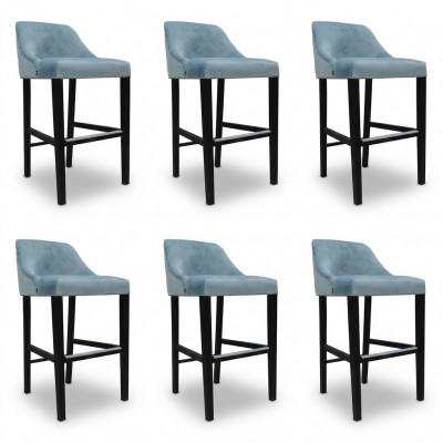 6x Design Komplett Stull Set Barhocker Hocker Garnitur Set Stillen