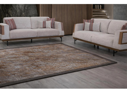 Beige Wohnzimmer Sofagarnitur 2x Polster 3-Sitzer Edle Couchen 2tlg