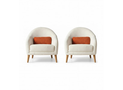 Wohnzimmer Set Moderner Stil Beige Farbe Weiche Polsterung Holzrahmen