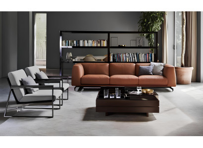 Leder Sofa Couch Polster Sitz Garnitur 3+2 Sitzer Sofas Couchen Italien Möbel