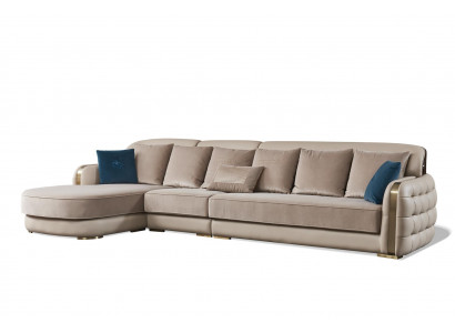 Sofa Leder L Form Couch Wohnlandschaft Ecksofa Garnitur Modern Couchen Garnitur