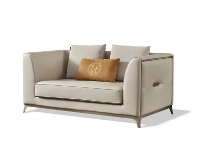 Sessel Leder Fernseh Couch 1 Sitzer Sofa Relax Luxus Polster Einsitzer Couchen