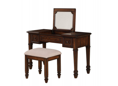 Schminktisch mit Spiegel Luxus Konsole Kommode Schlafzimmer Neu 2tlg. Set Tisch
