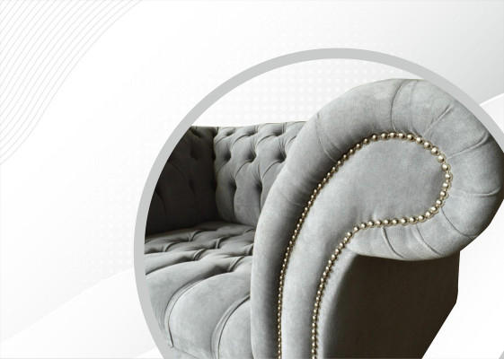 Sëtz Sofa Këssen Divan Textil Chesterfield Sofae 1,5 Sëtz Eenzel Sëtz Gro