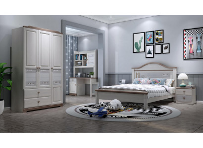 Schlafzimmer Jugend Kinder Zimmer Set Modern Schrank Nachttisch Tisch Neu 5tlg.