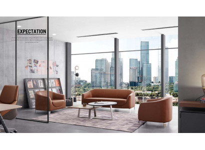 Kunstleder Chesterfield-Sofa in Schwarz modern und elegant
