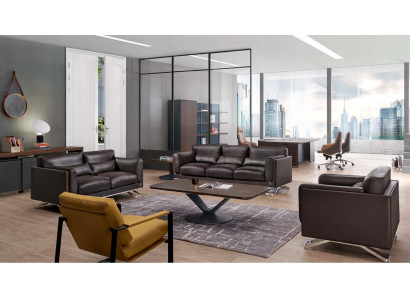 Kunstleder Sessel in Schwarz modern eleganter Sitzkomfort